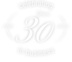 Celebrating 25 years in business Logo