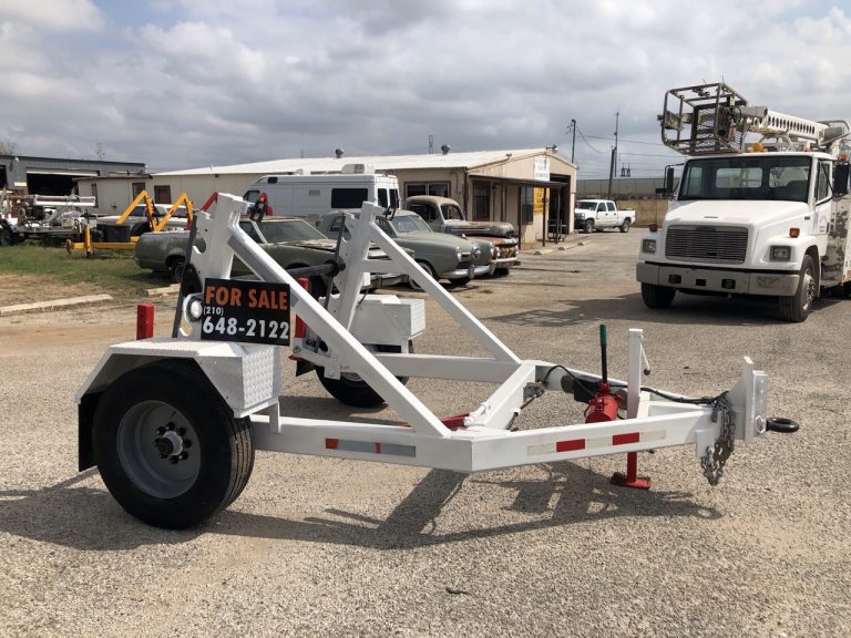 2000 NESCO BRINDLE 12K GVWR SELFLOADING REEL TRAILER HAND PUMP $9,250