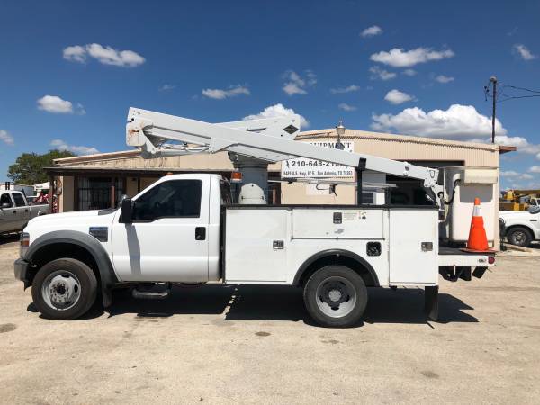 2008 Ford 450 v10 gas 200k 42’ Versalift SST-37 articulating Telescopic $19,995